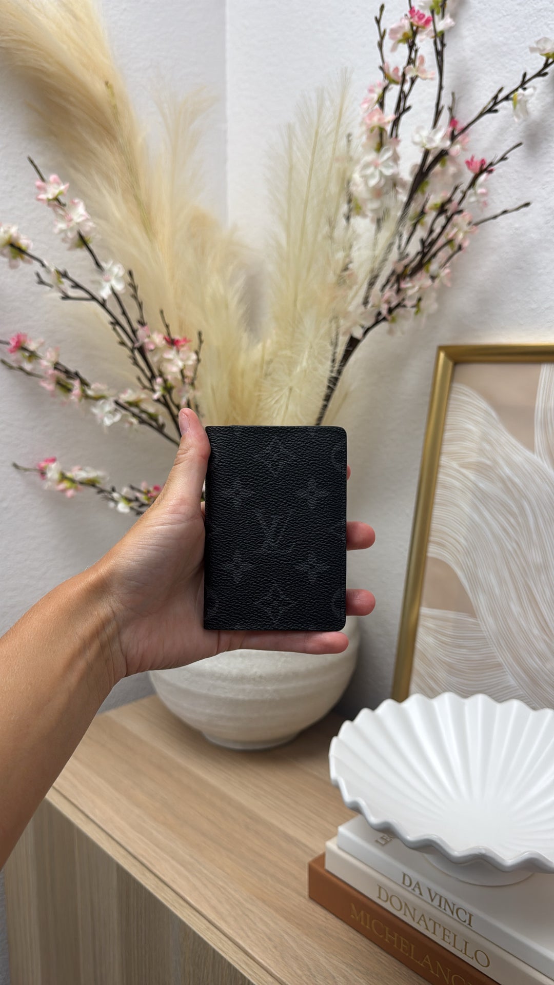 Louis Vuitton Monogram Eclipse Pocket Organizer Black MHD20