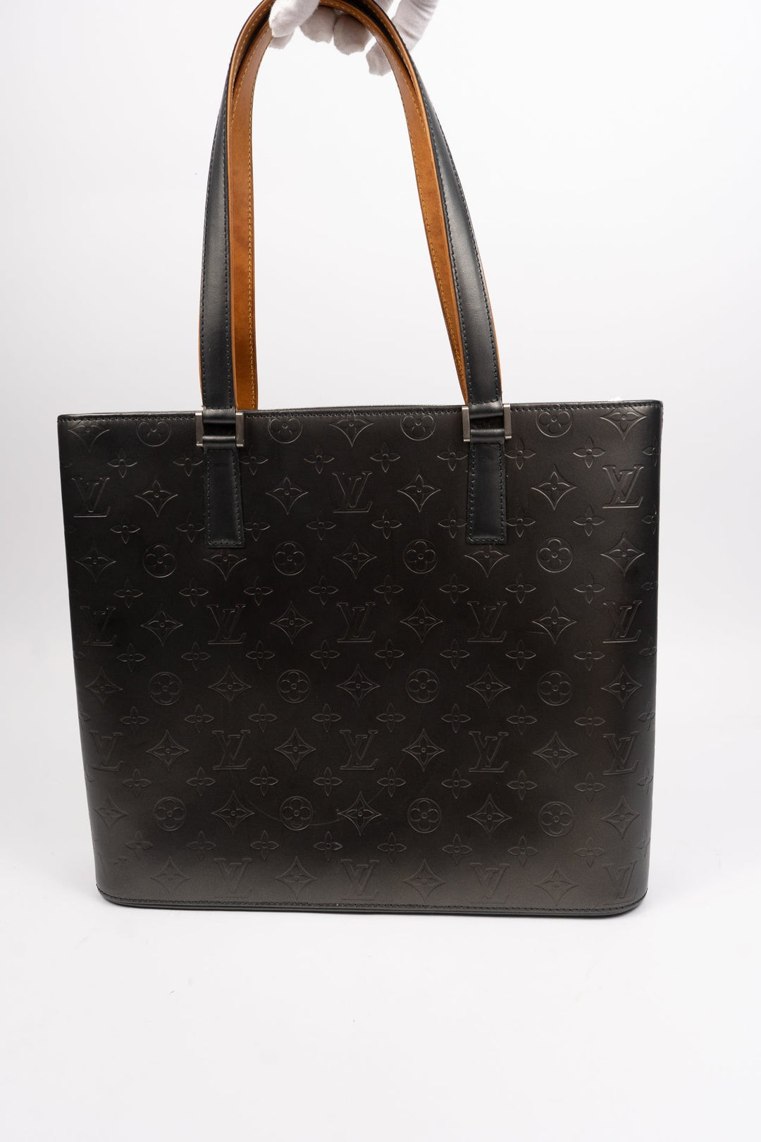 Louis Vuitton Monogram Matte Vernis Wilwood GM Shoulder Bag Black EX12