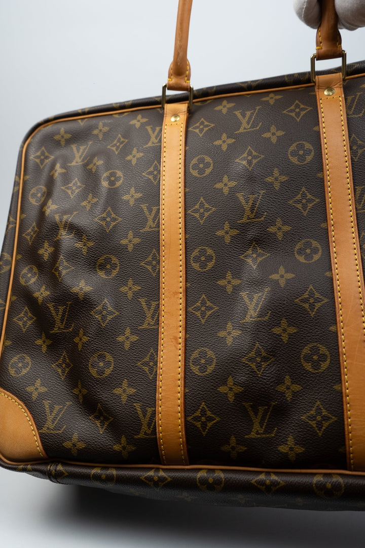 Louis Vuitton Monogram Sirius 45 Travel Boston Bag Brown EX3