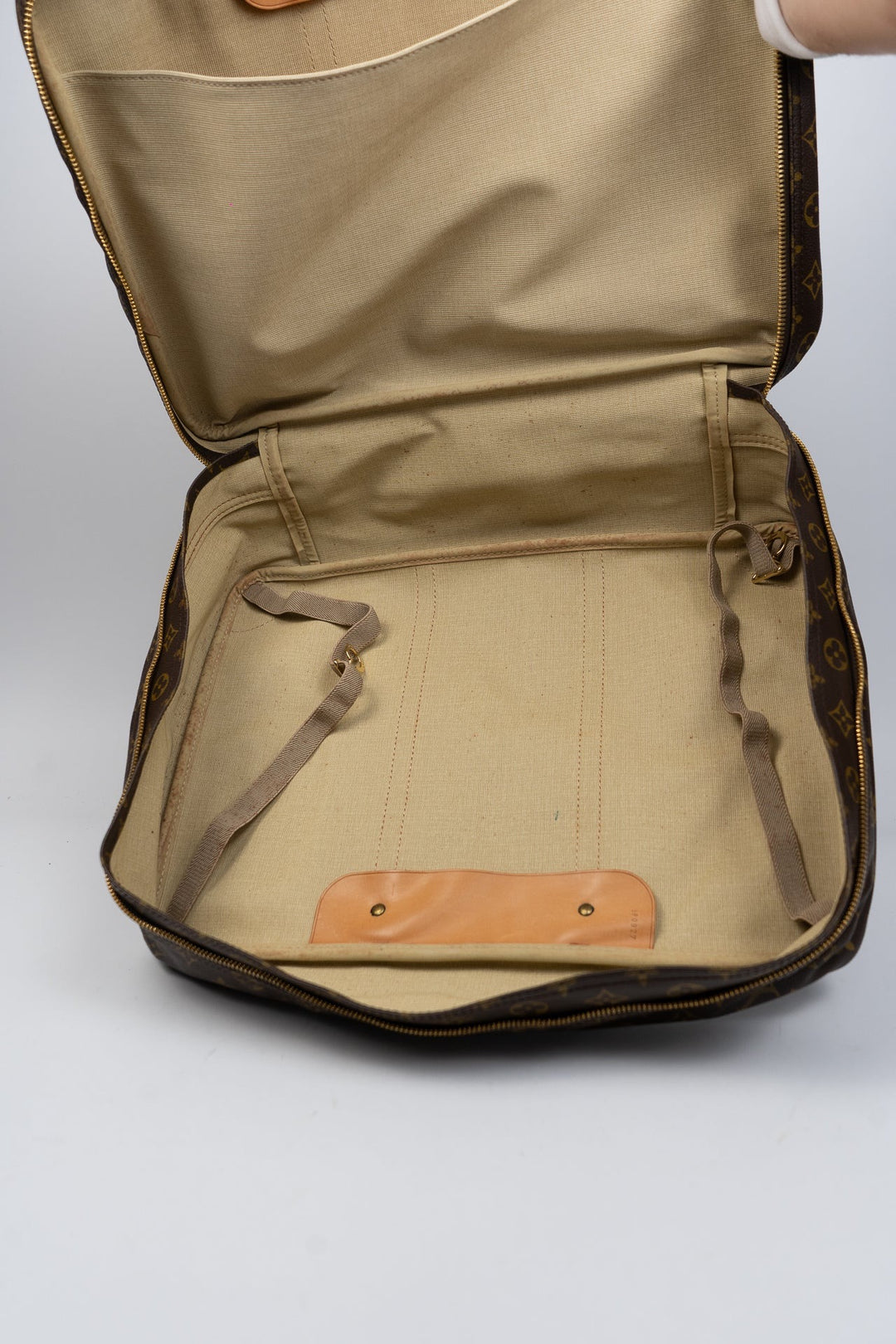 Louis Vuitton Monogram Sirius 45 Travel Boston Bag Brown EX3