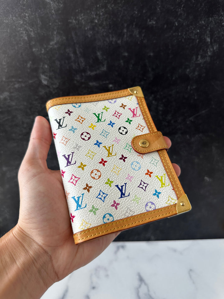 Louis Vuitton Monogram Murakami Multicolor White Agenda PM