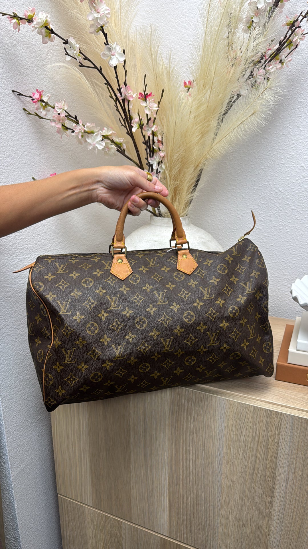 Louis Vuitton Monogram Speedy 40 w/Lock + Key