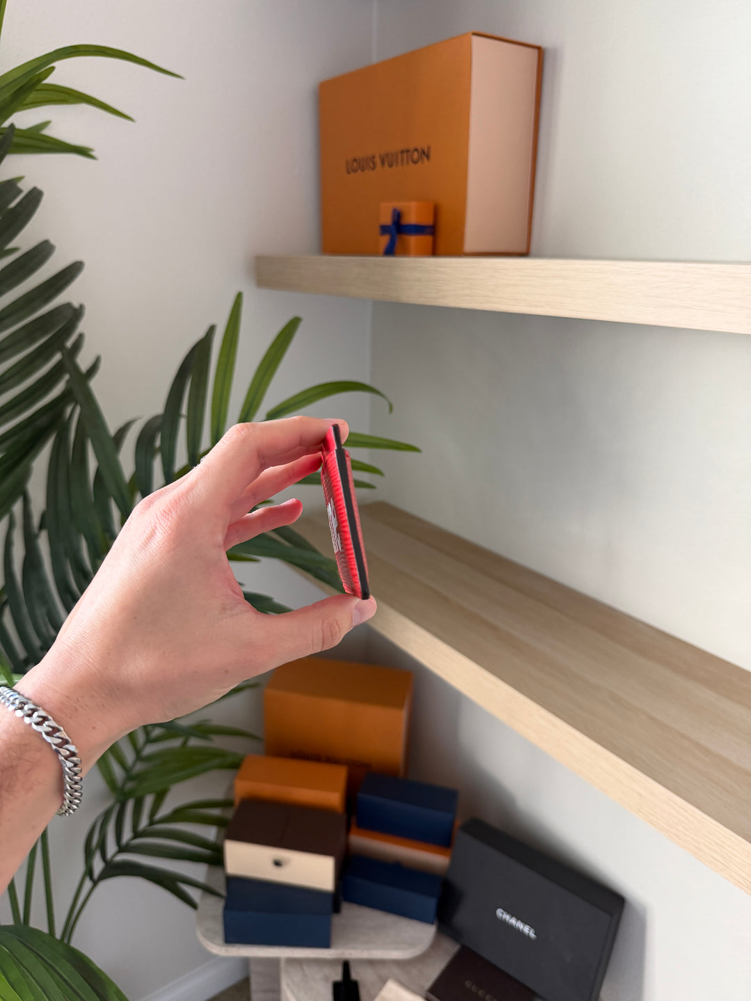 Louis Vuitton x Supreme Epi Porte Cartes Sampur Card Holder Red w/Full Inclusion VTR2