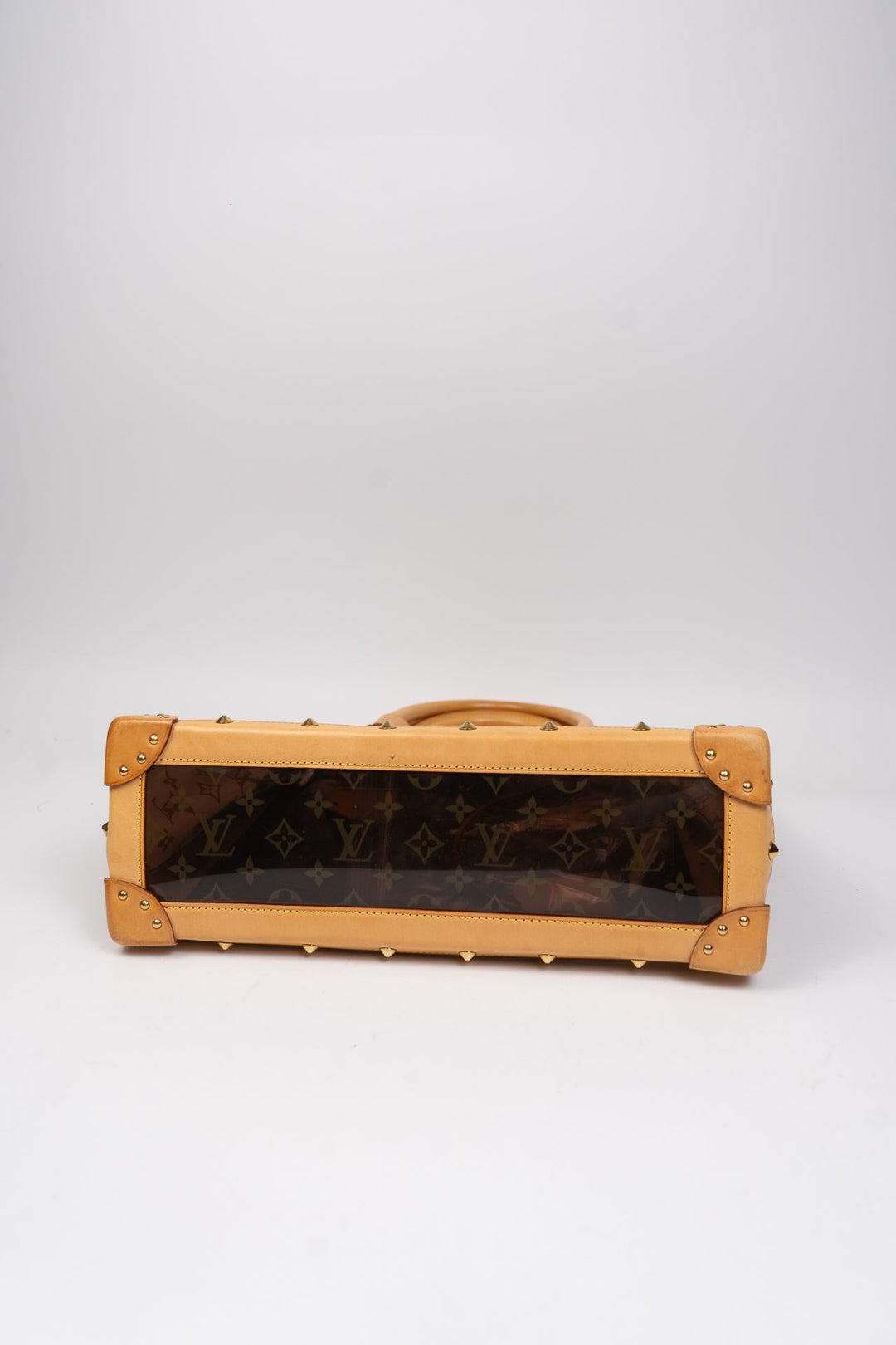 Louis Vuitton Clear Monogram Neo Cabas MM Patent Leather Shoulder Bag EX5