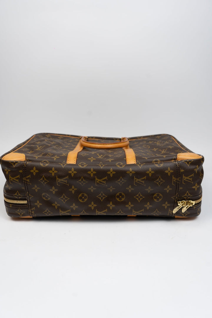 Louis Vuitton Monogram Sirius 45 Travel Boston Bag Brown EX3