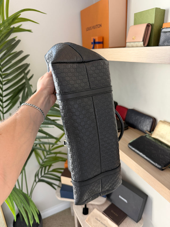 Gucci GG Guccissima Tote Bag Black #507