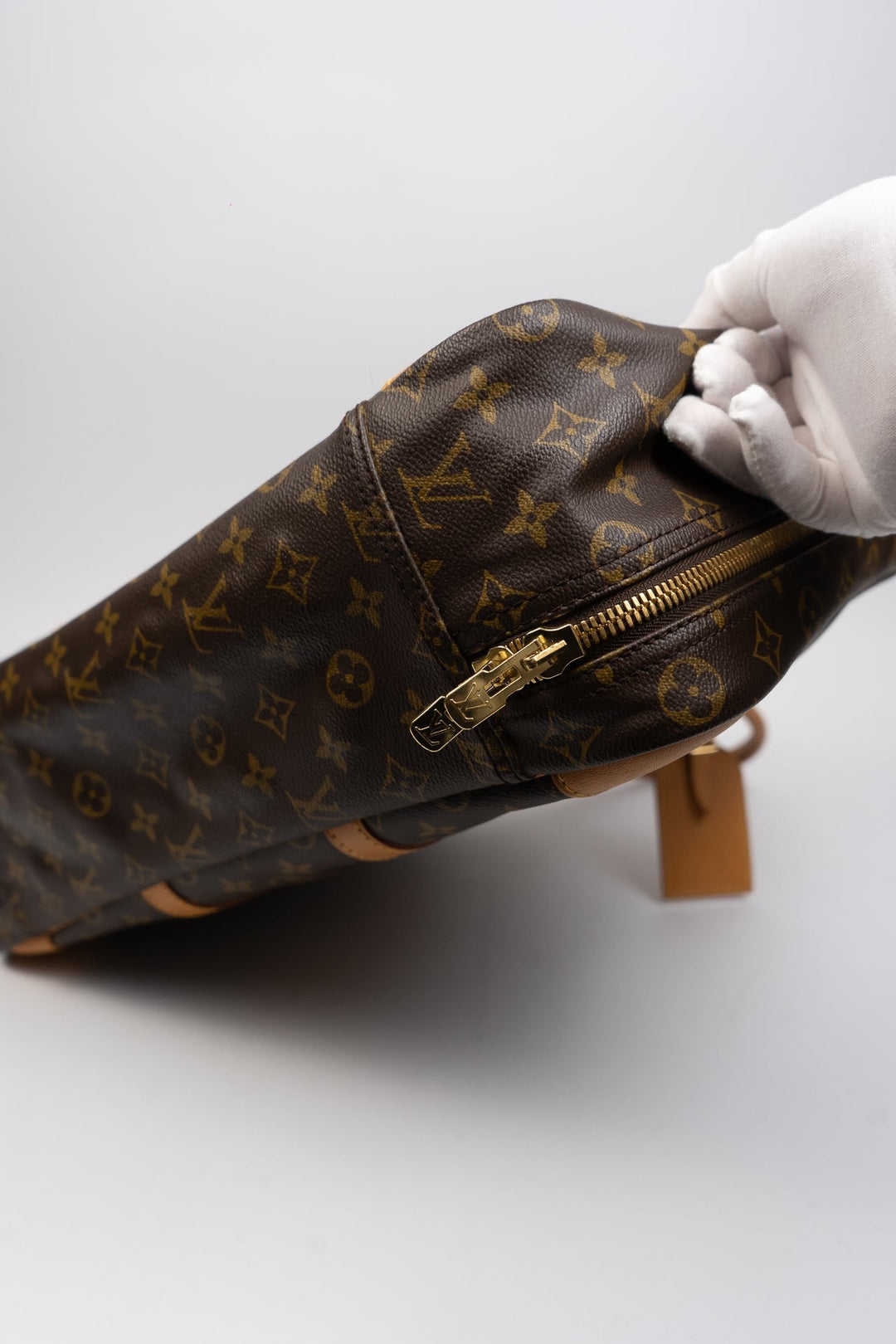 Louis Vuitton Monogram Sirius 45 Travel Boston Bag Brown EX3