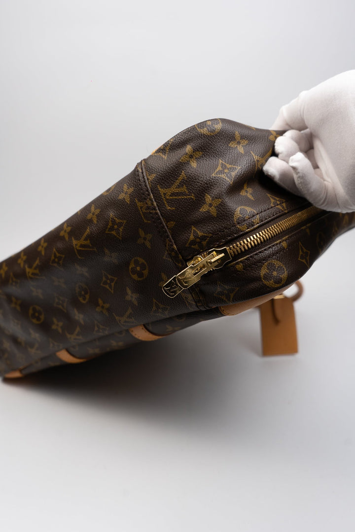 Louis Vuitton Monogram Sirius 45 Travel Boston Bag Brown EX3