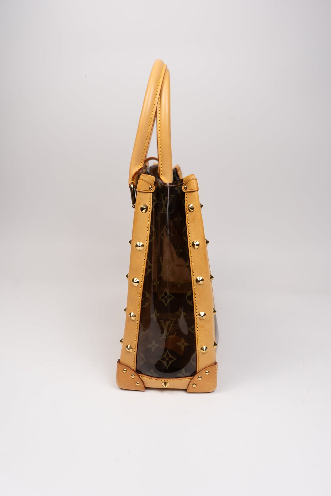 Louis Vuitton Clear Monogram Neo Cabas MM Patent Leather Shoulder Bag EX5