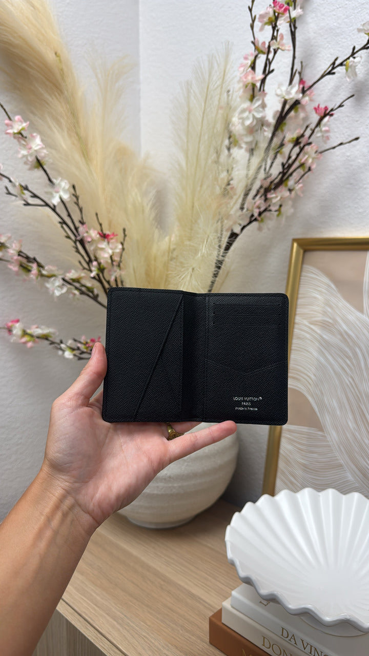 Louis Vuitton Monogram Eclipse Pocket Organizer Black MHD20