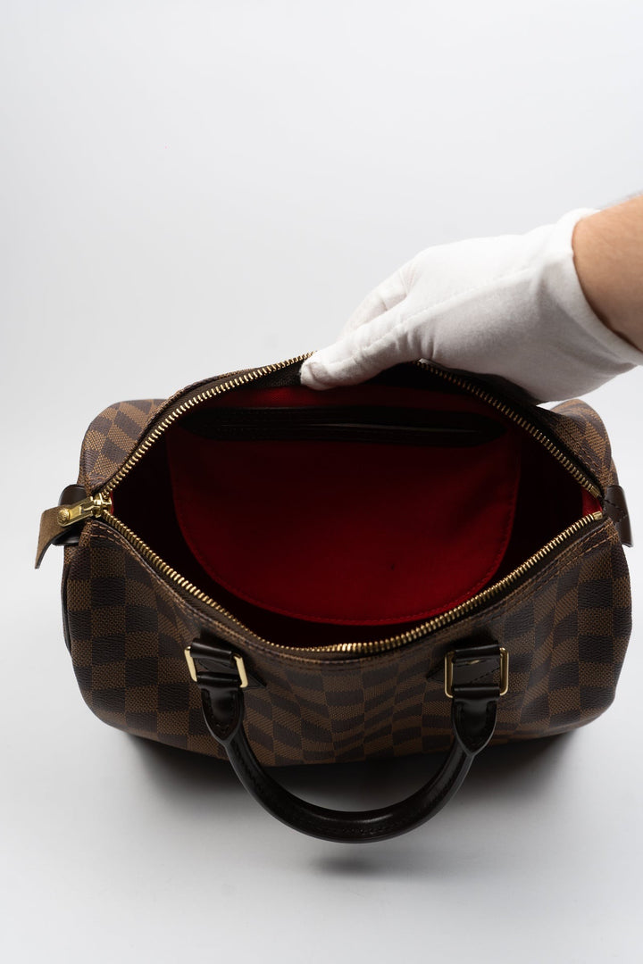 Louis Vuitton Damier Speedy 30 Brown EX9