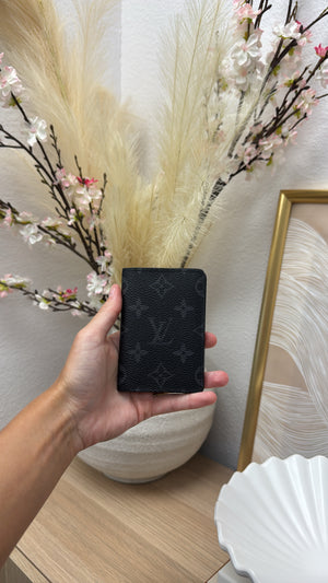 Louis Vuitton Monogram Eclipse Pocket Organizer Black MHD20