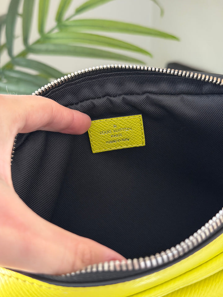 Louis Vuitton Taigarama Out Door Bum Bag Neon Yellow QAS10
