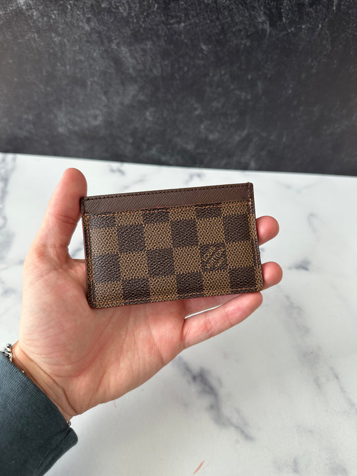 Louis Vuitton Damier Ebene Card holder Brown (BB2)