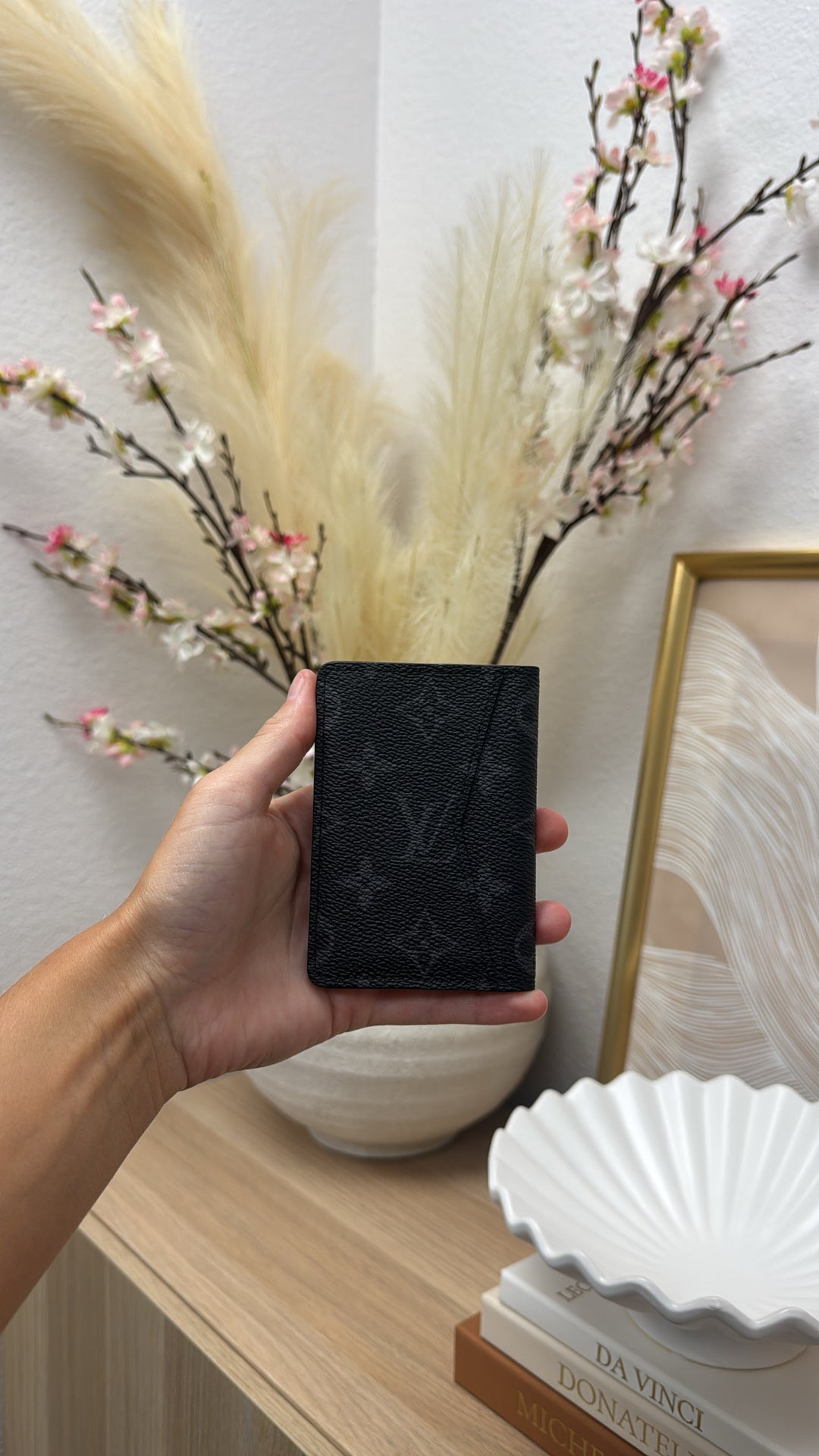 Louis Vuitton Monogram Eclipse Pocket Organizer Black MHD20
