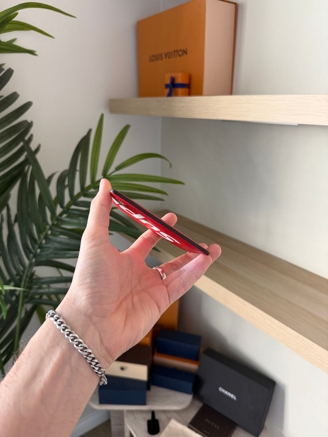 Louis Vuitton x Supreme Epi Porte Cartes Sampur Card Holder Red w/Full Inclusion VTR2