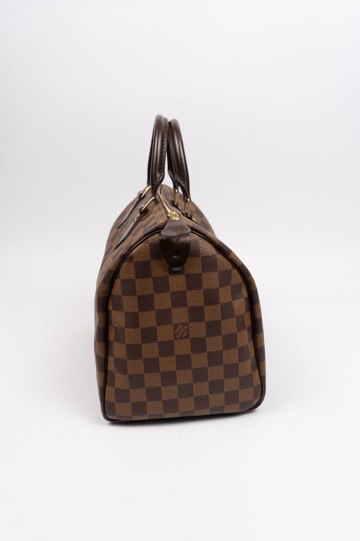 Louis Vuitton Damier Speedy 30 Brown EX9