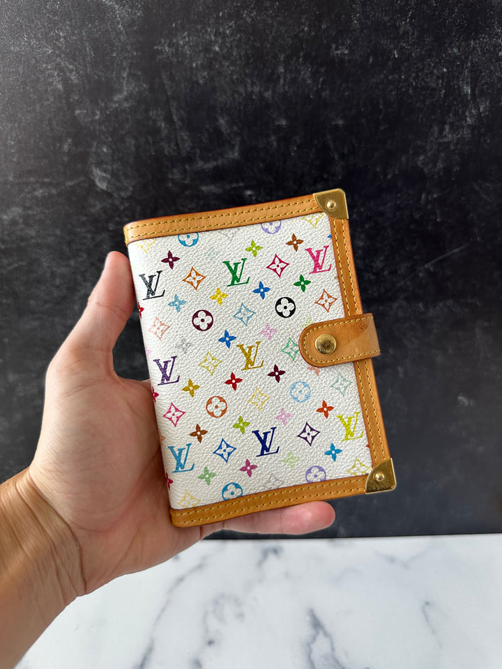 Louis Vuitton Monogram Murakami Multicolor White Agenda PM