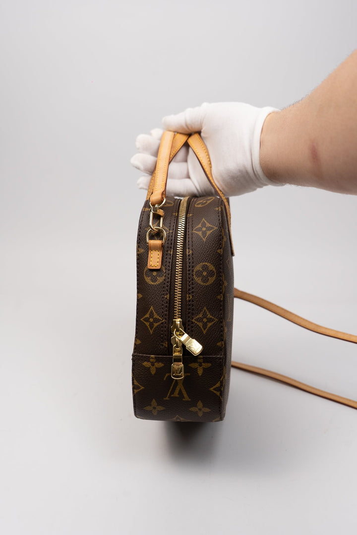 Louis Vuitton Spontini Hand Bag Brown w/Shoulder EX4