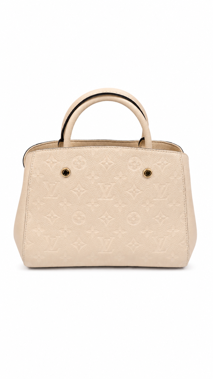 Louis Vuitton Monogram Empreinte Montaigne BB Shoulder Bag Pink EX13