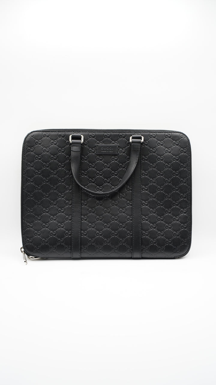 Gucci Sima Business Briefcase Bag Black