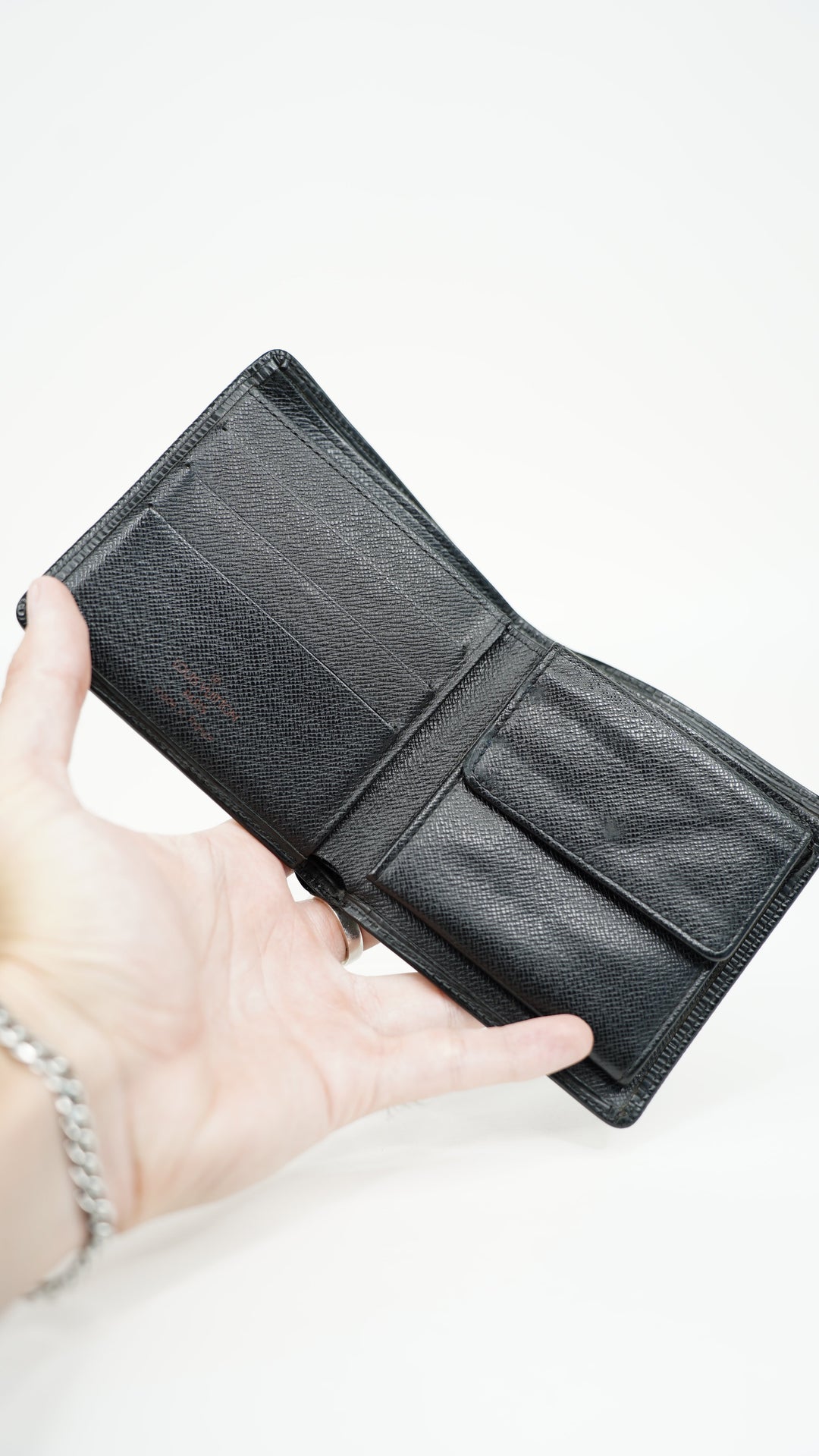 Louis Vuitton Epi Marco Bifold Wallet Black BM32