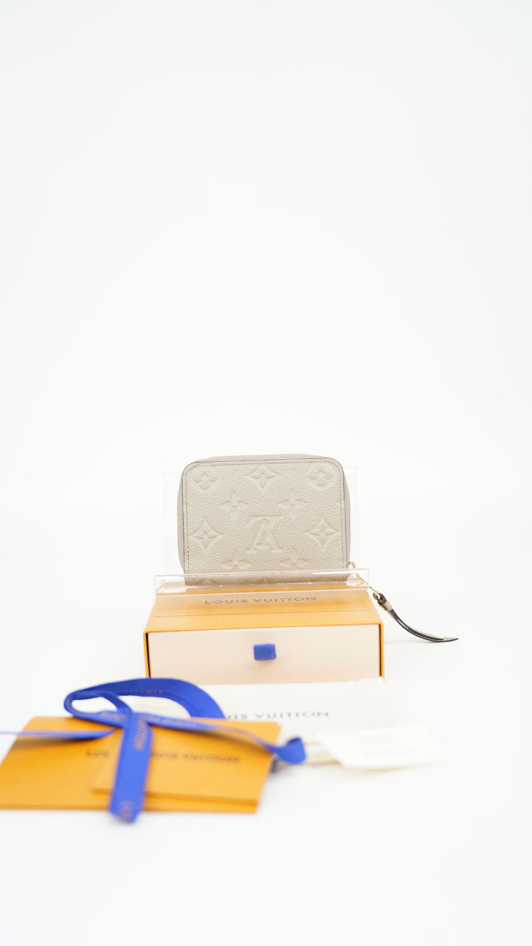 Louis Vuitton Empreinte Monogram Compact Zippy Coin Wallet Beige BM45