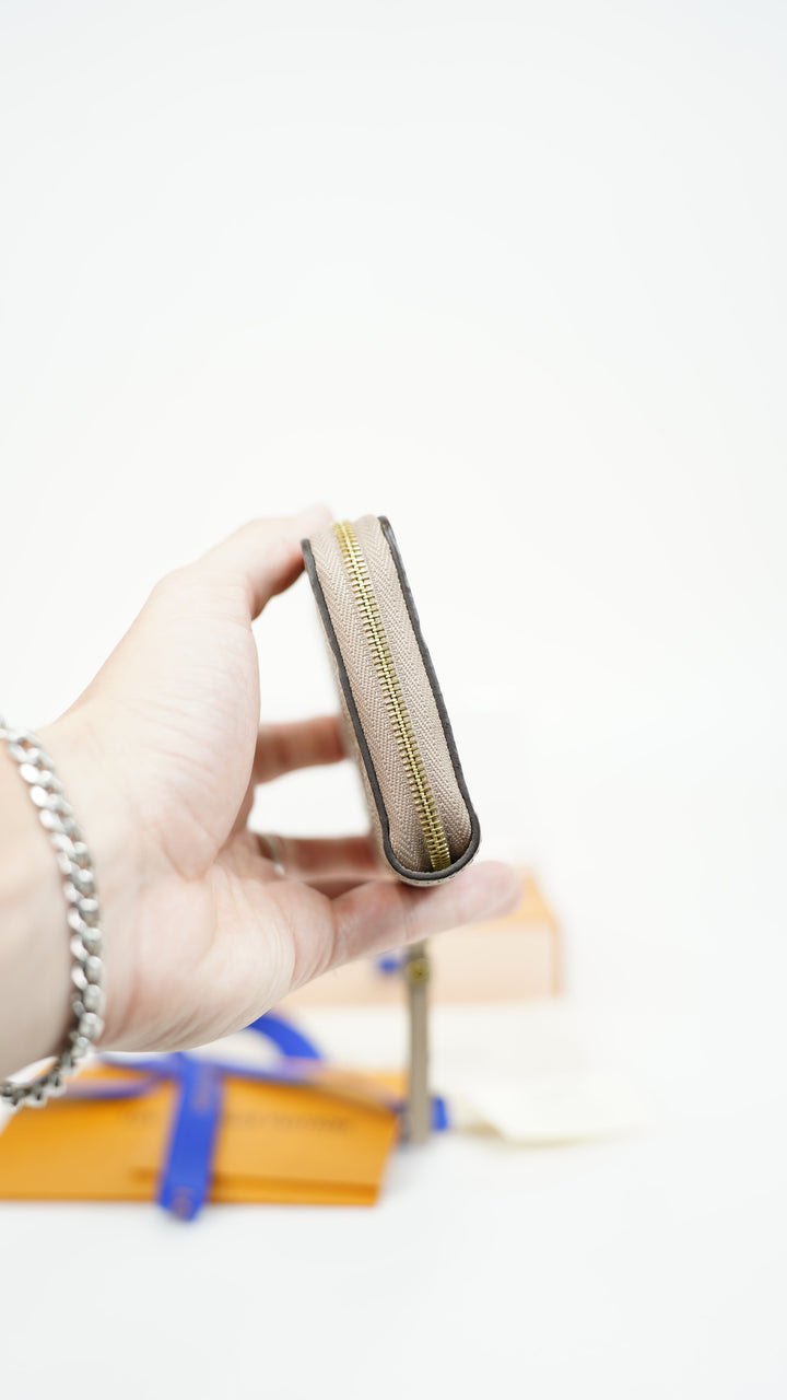 Louis Vuitton Empreinte Monogram Compact Zippy Coin Wallet Beige BM45