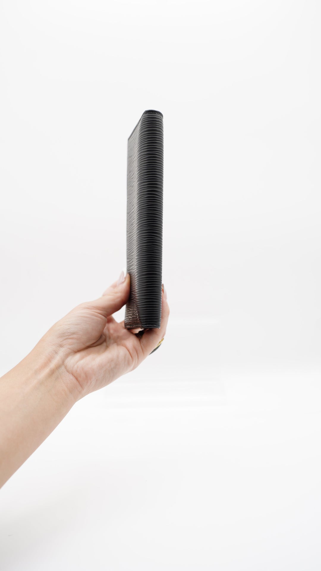 Louis Vuitton Epi Long Travel Bifold Wallet Black HI3