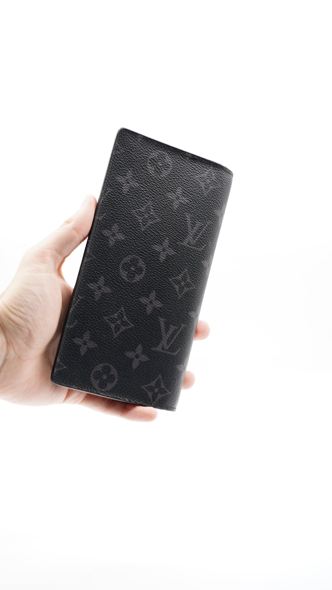 Louis Vuitton Monogram Eclipse Brazza Long Travel Bifold Wallet HI1