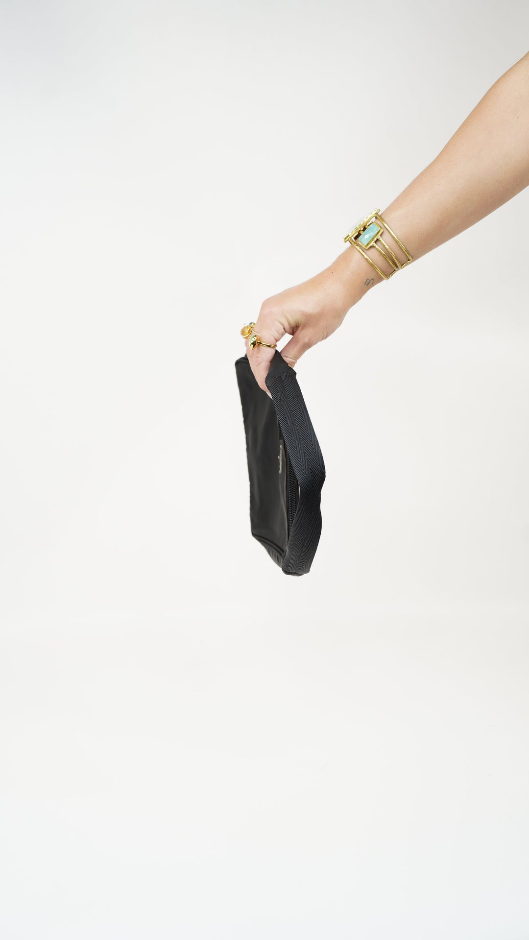 Prada Nylon Shoulder Bag Black HI79