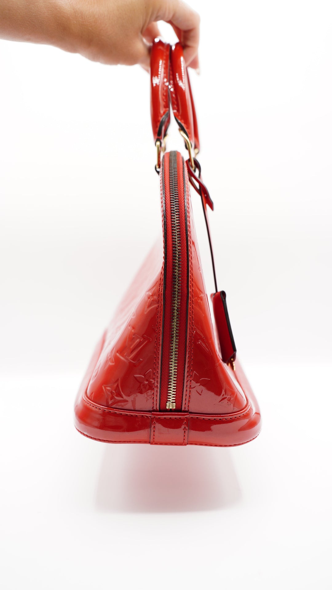Louis Vuitton Monogram Vernis PM Alma Bag Red MK41