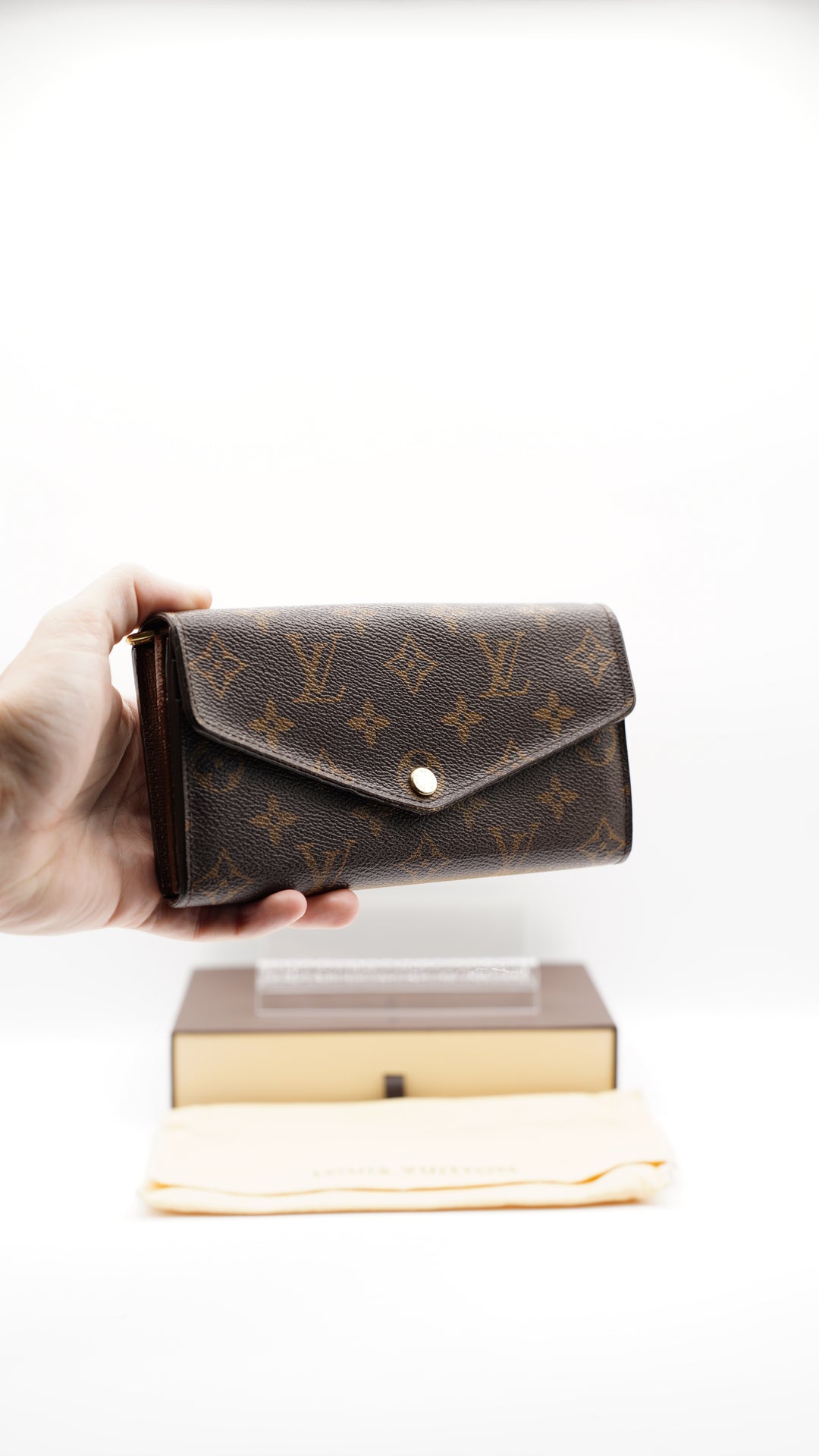 Louis Vuitton Monogram Envelope Sarah Long Wallet w/Full Inclusion #126