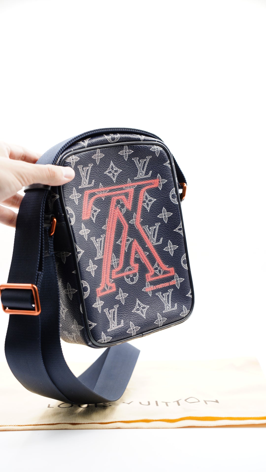 Louis Vuitton Monogram Kim Jones Upside Down Danube Crossbody Bag w/Dust Bag #129