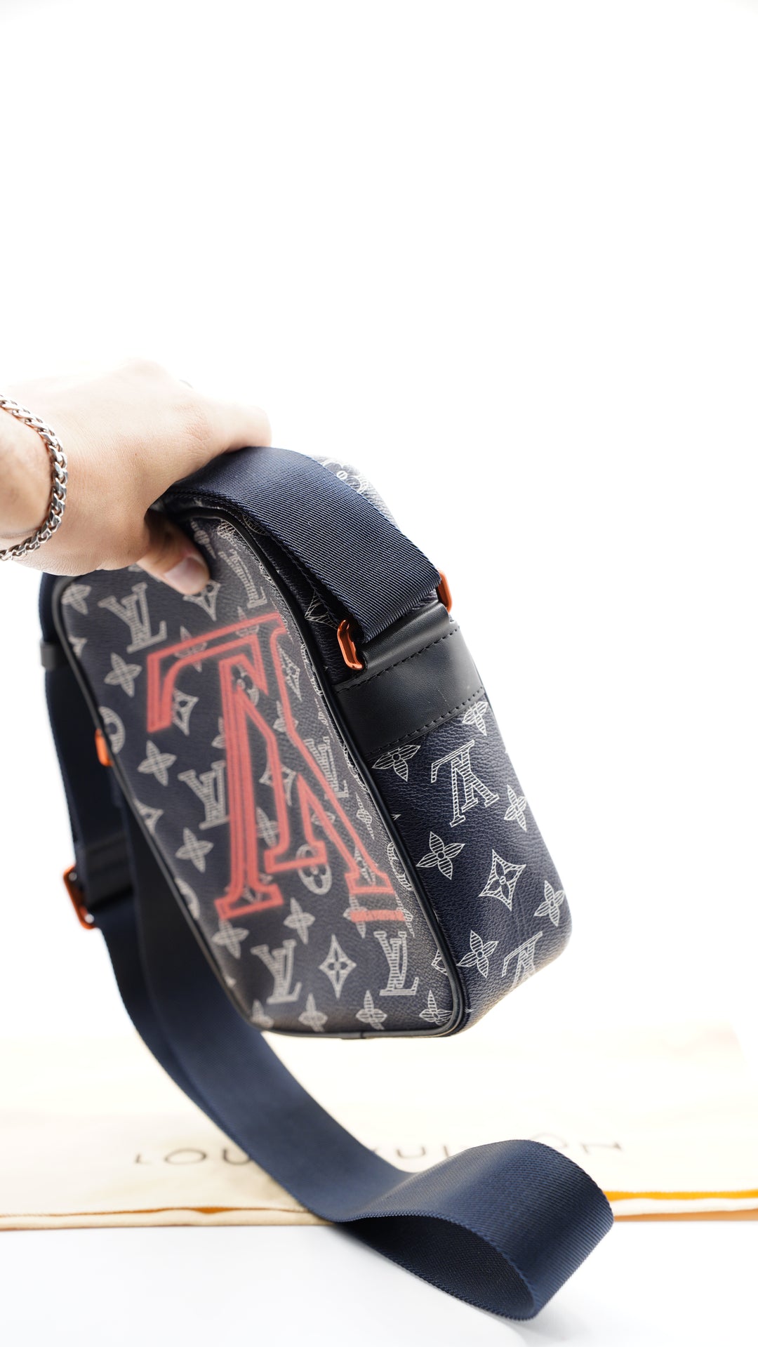 Louis Vuitton Monogram Kim Jones Upside Down Danube Crossbody Bag w/Dust Bag #129