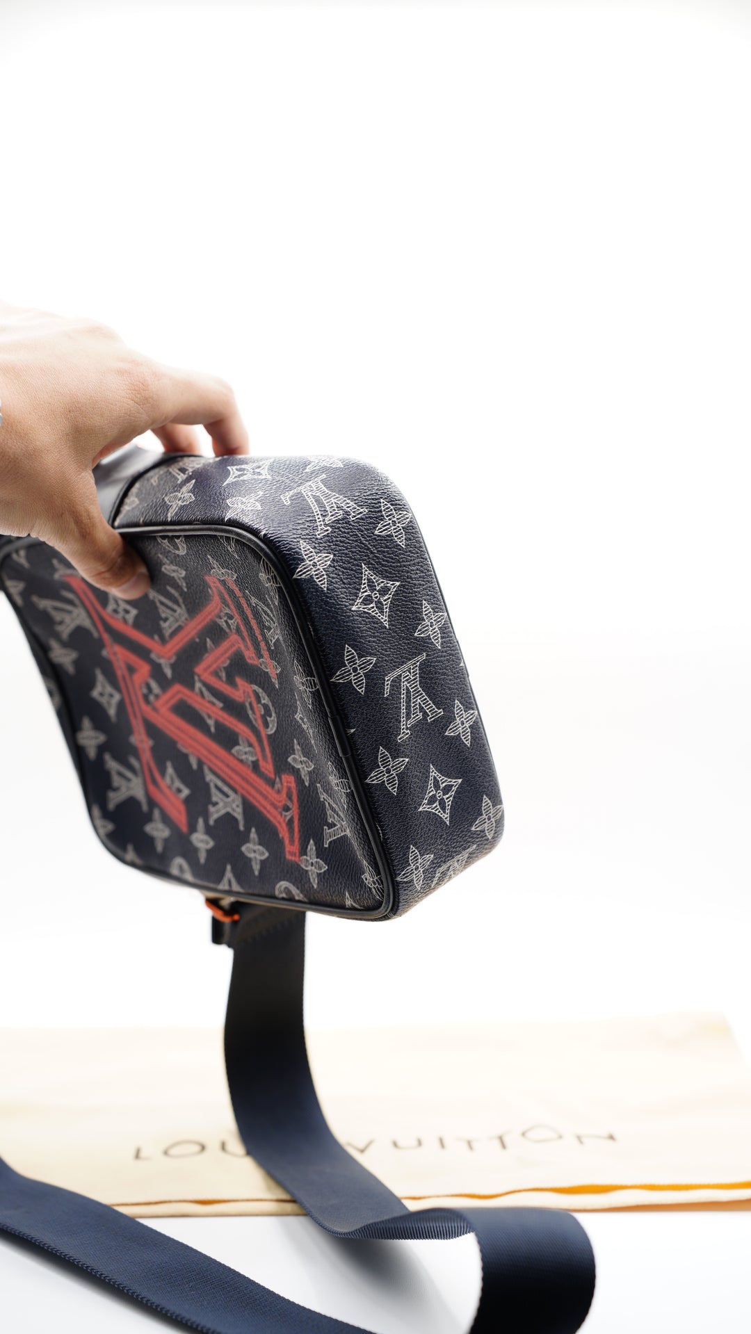 Louis Vuitton Monogram Kim Jones Upside Down Danube Crossbody Bag w/Dust Bag #129