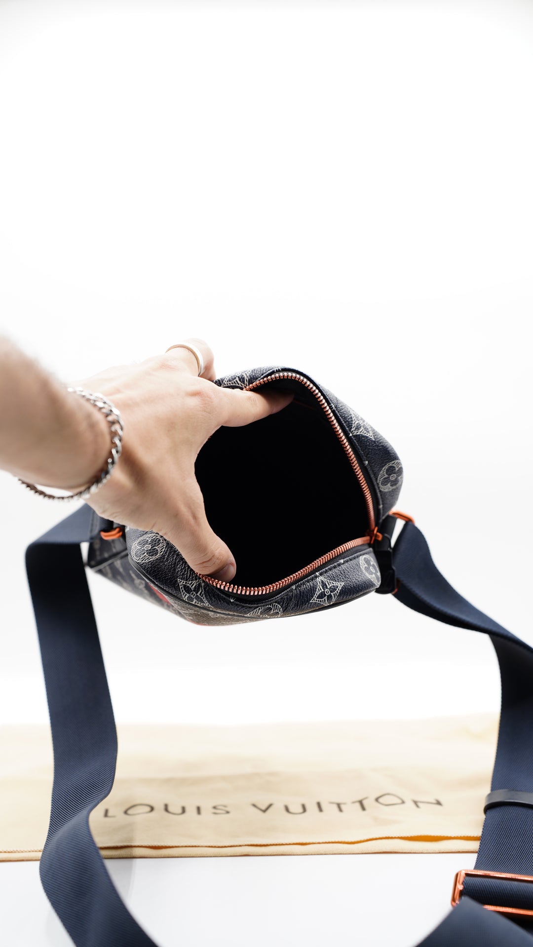 Louis Vuitton Monogram Kim Jones Upside Down Danube Crossbody Bag w/Dust Bag #129