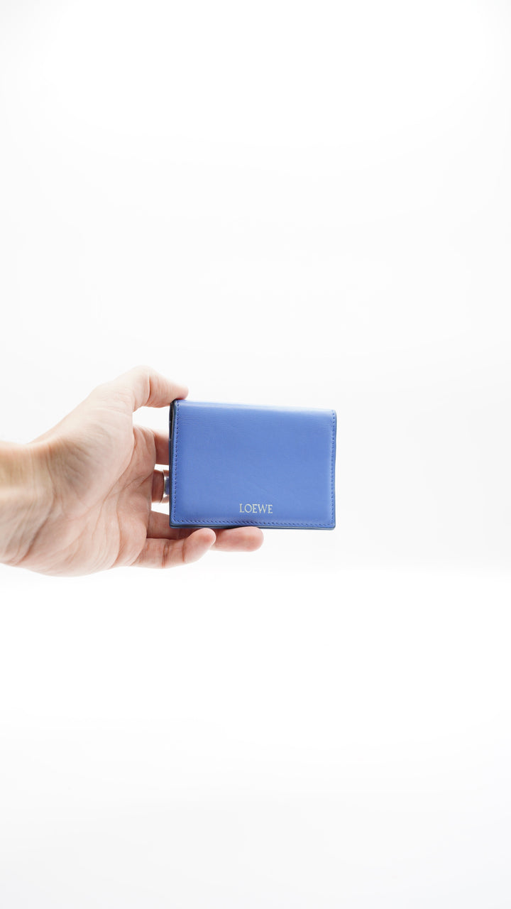 Loewe Leather Card Case Wallet Blue SS15