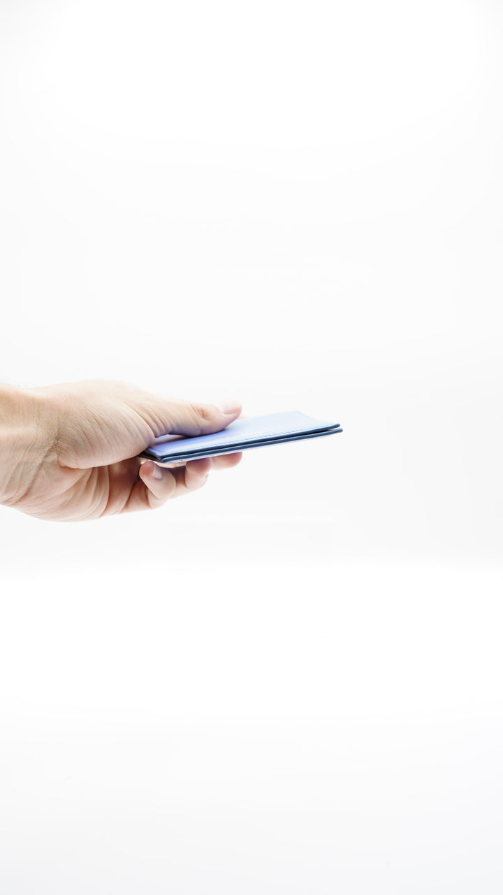 Loewe Leather Card Case Wallet Blue SS15