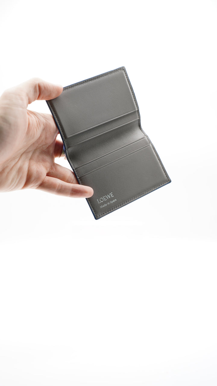 Loewe Leather Card Case Wallet Blue SS15