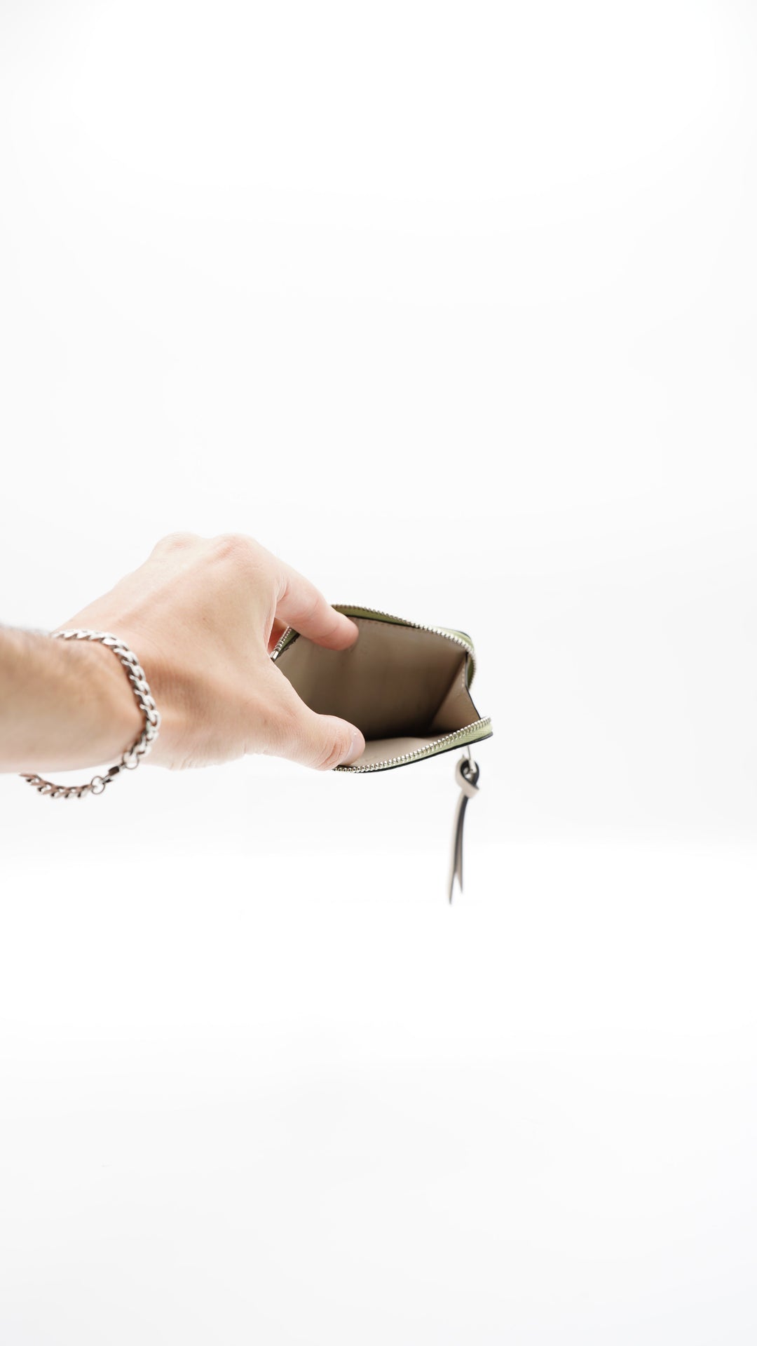 Loewe Anagram Leather Coin Purse Green x Brown SS26