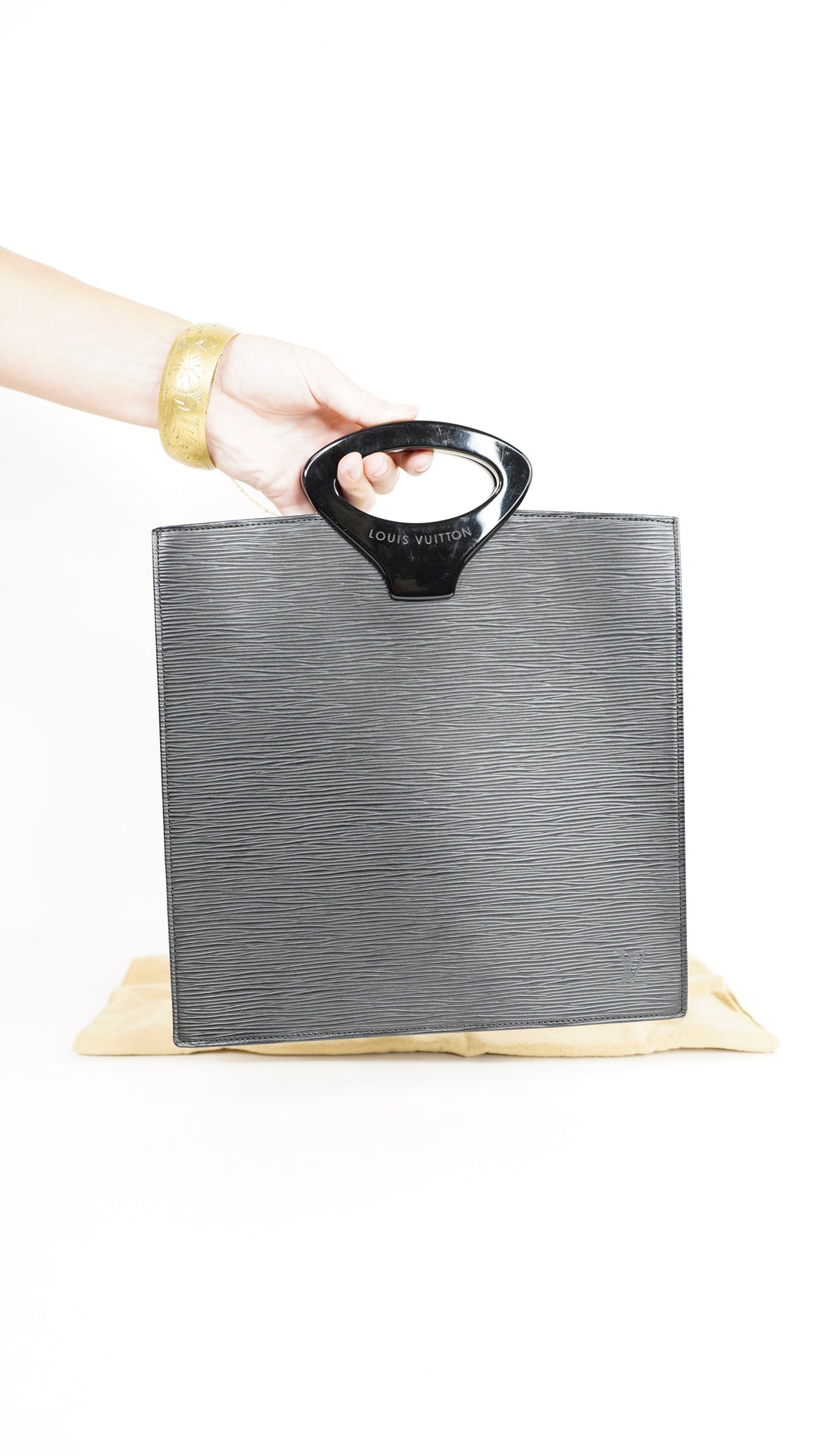 Louis Vuitton Epi Ombre Top Handle Bag Black SS40