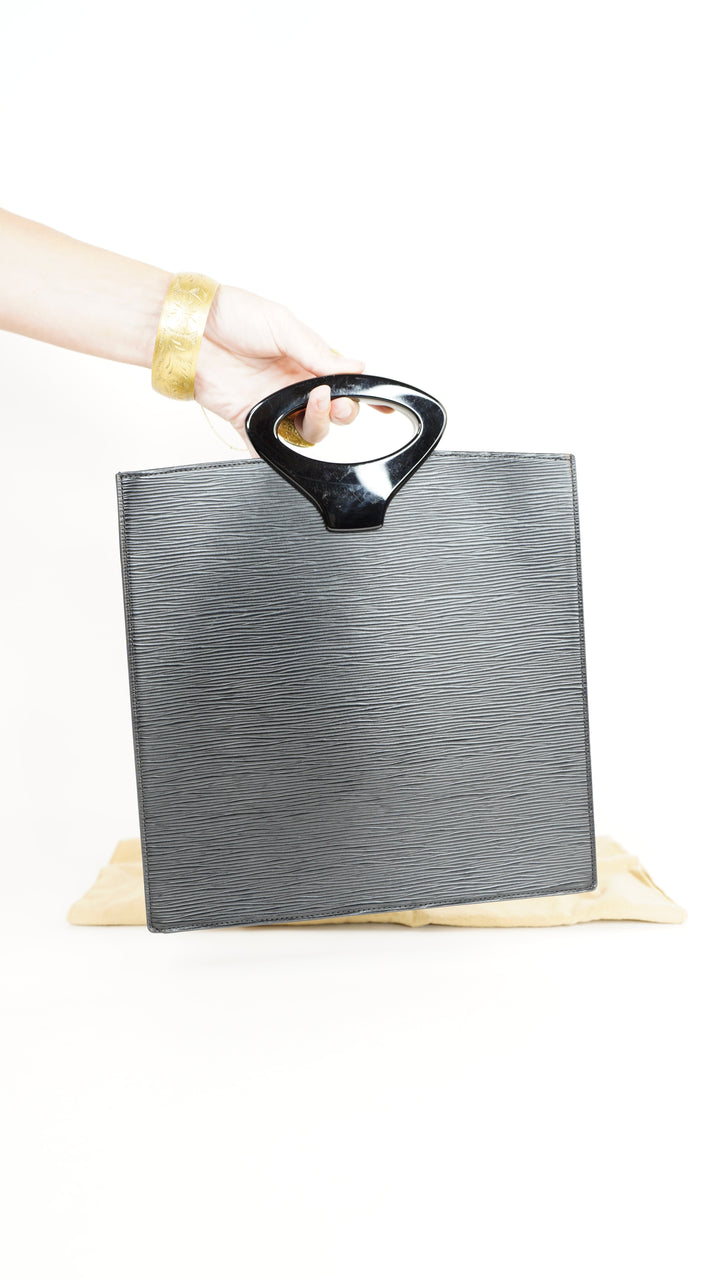 Louis Vuitton Epi Ombre Top Handle Bag Black SS40