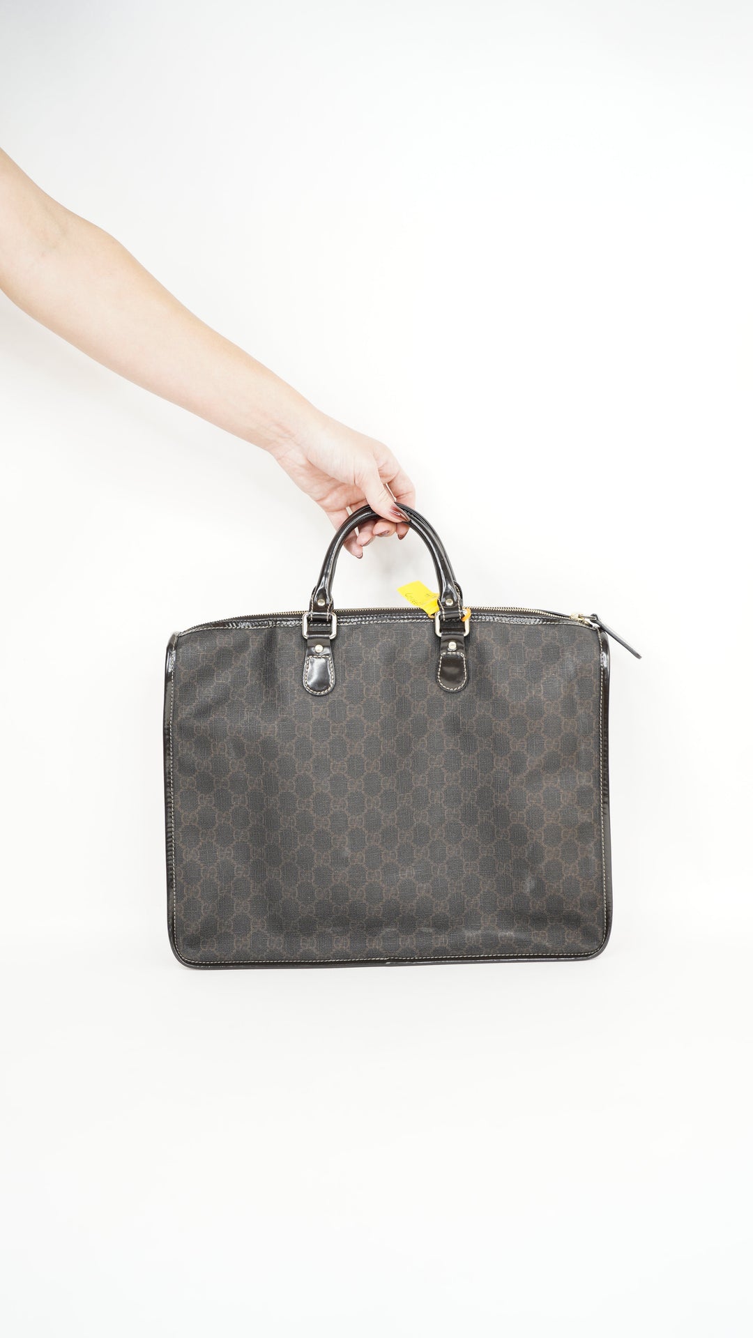 Gucci GG Supreme Business Bag Brown #244