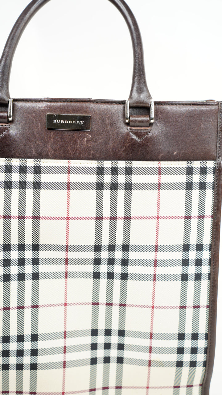 Burberry Nova Check Tote Bag Beige #314