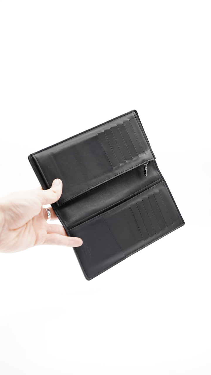 Louis Vuitton Damier Infini Portefeuille Brazza Long Travel Bifold Wallet Black #334