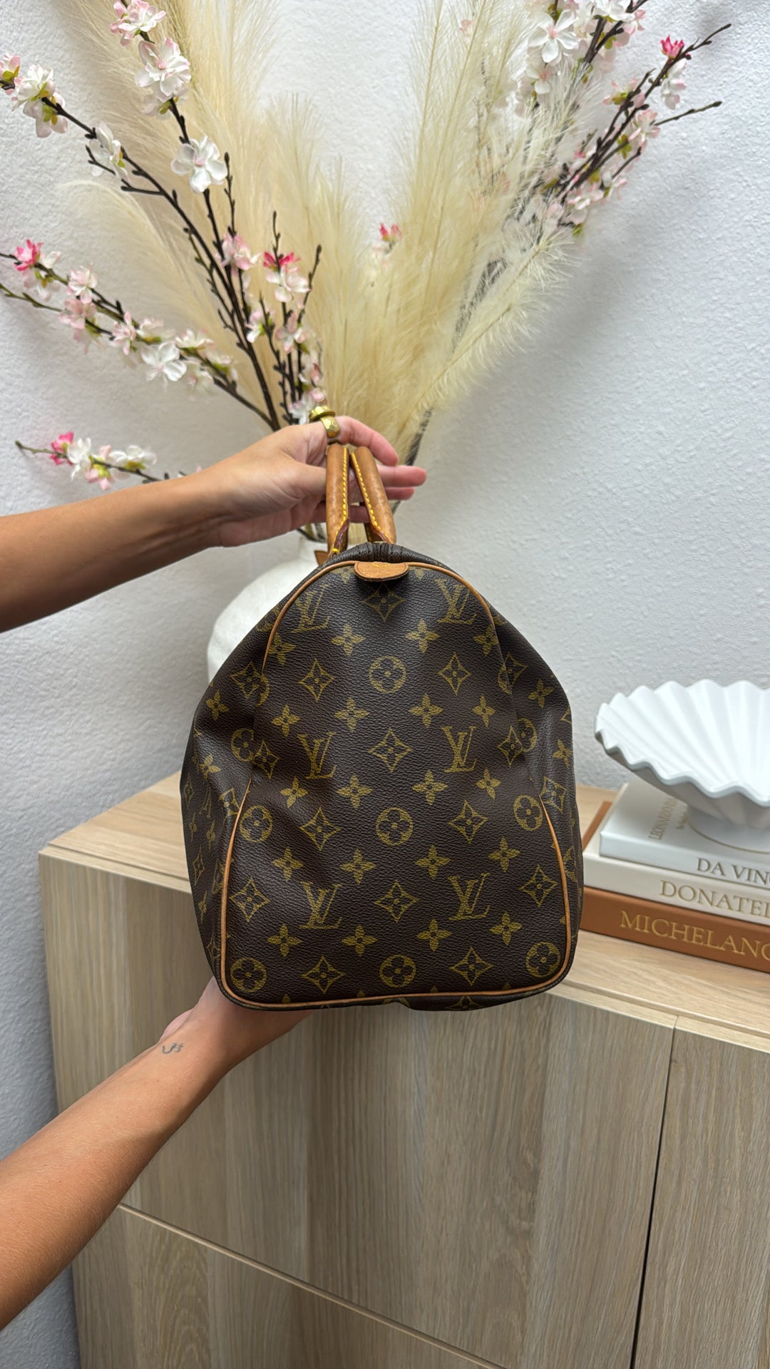 Louis Vuitton Monogram Speedy 40 w/Lock + Key