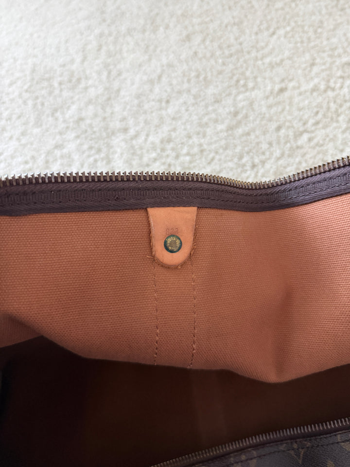 Louis Vuitton Monogram Keepall 55 Travel Boston Bag QAS2