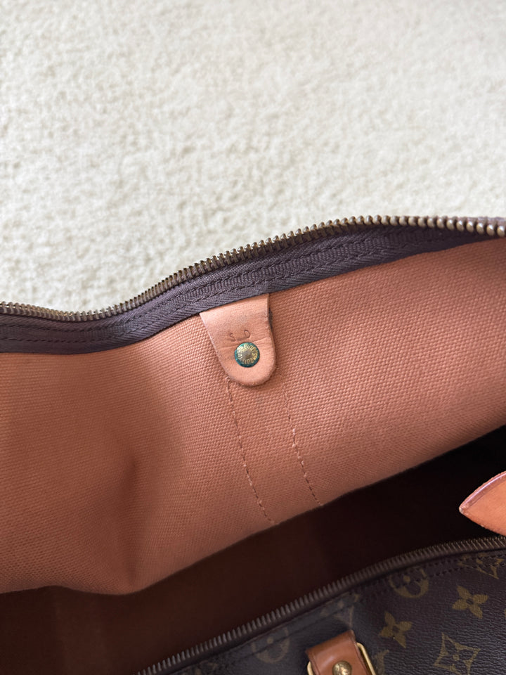 Louis Vuitton Monogram Keepall 55 Travel Boston Bag QAS2